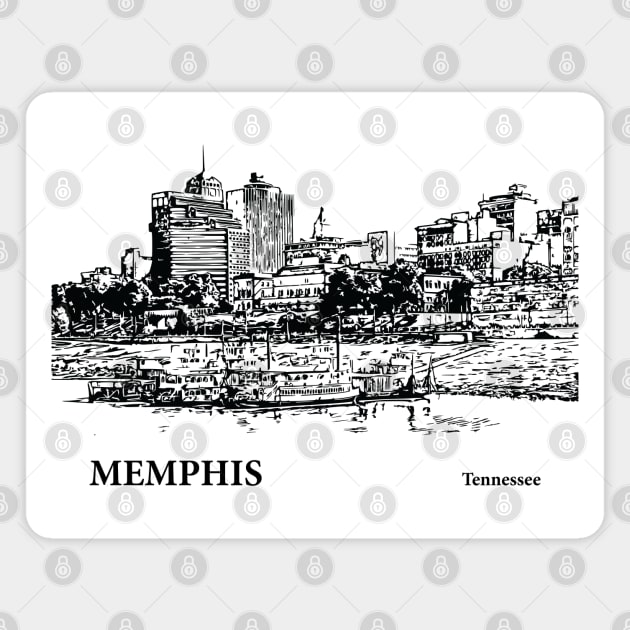 Memphis Tennessee Magnet by Lakeric